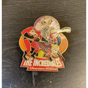 Disney Trading Pin The INCREDIBLES Movie Family Logo Dash Violet Elastigirl Jack